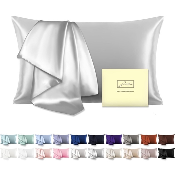 Silk Pillowcase for Hair and Skin Standard Size 20"X 26" with Hidden Zip… - Picture 1 of 7